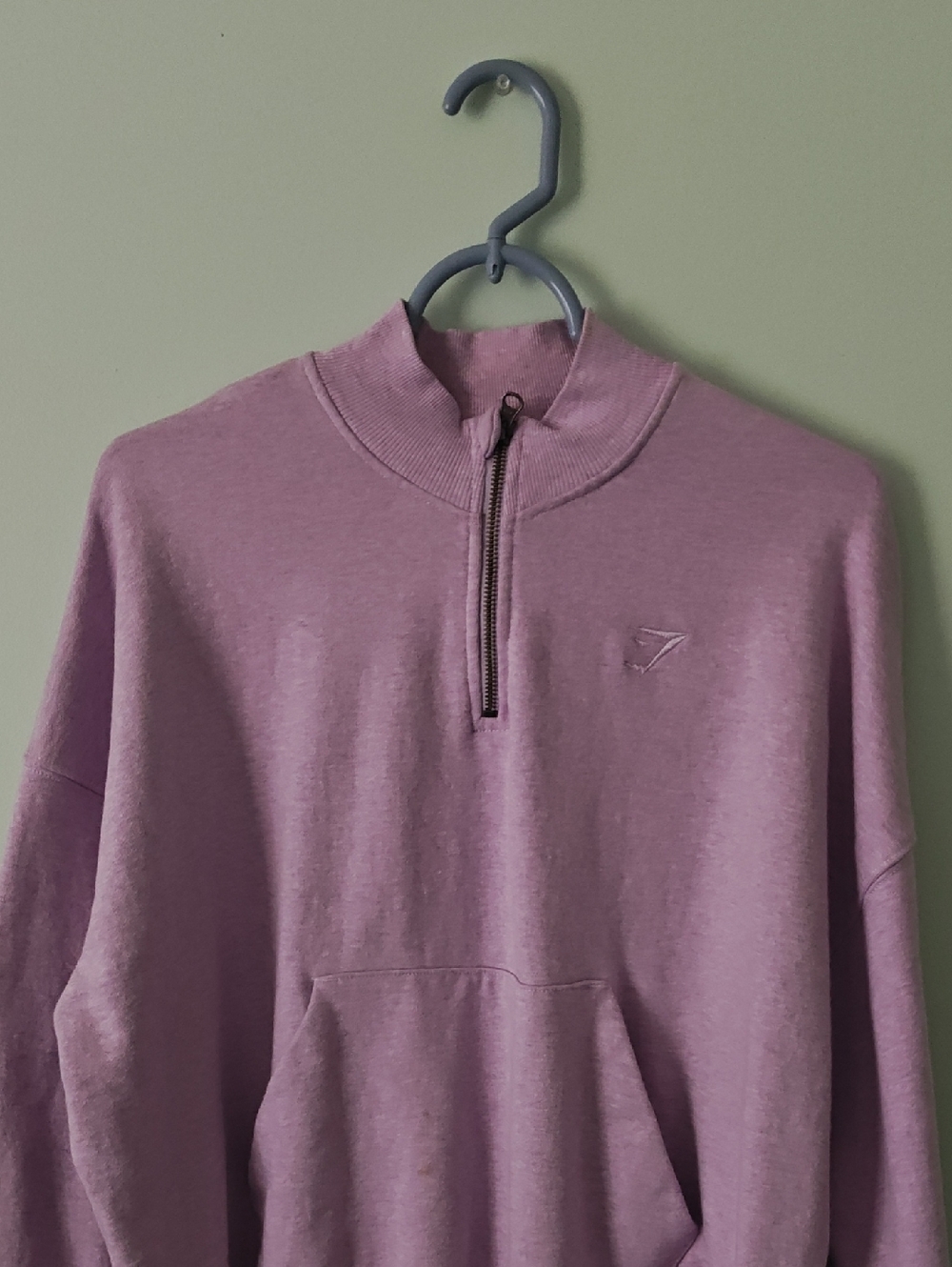 Gymshark Lavender Half-Zip Sweatshirt